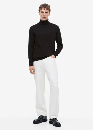 Slim Fit Fine-knit Turtleneck Sweater
