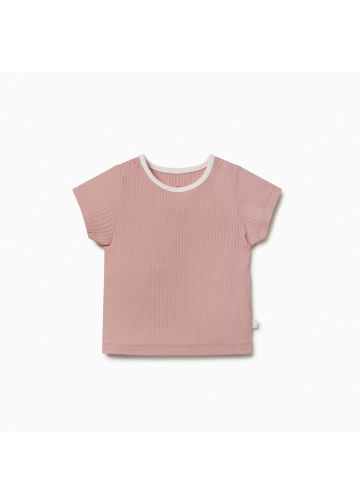 Ribbed Short Sleeve T-Shirt