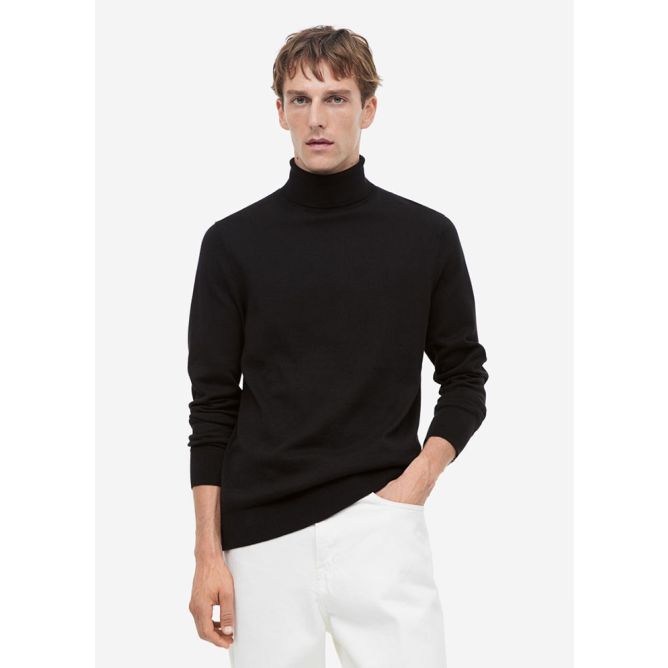 Slim Fit Fine-knit Turtleneck Sweater